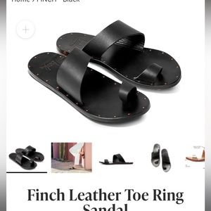 Beek Finch Leather Toe Ring Sandal